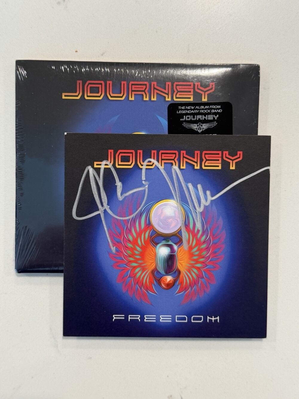 JOURNEY Freedom CD w/ Signed Art Card by Neil Schon & J. Cain AUTOGRAPHED #6